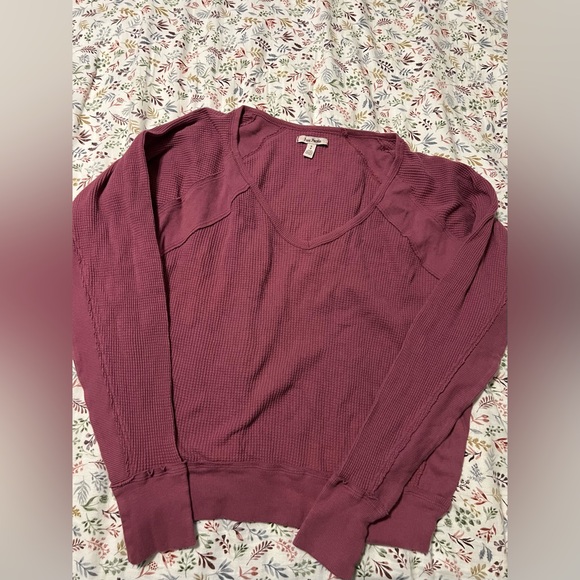 Free People Tops - Free People Santa Clara Thermal in Mulberry